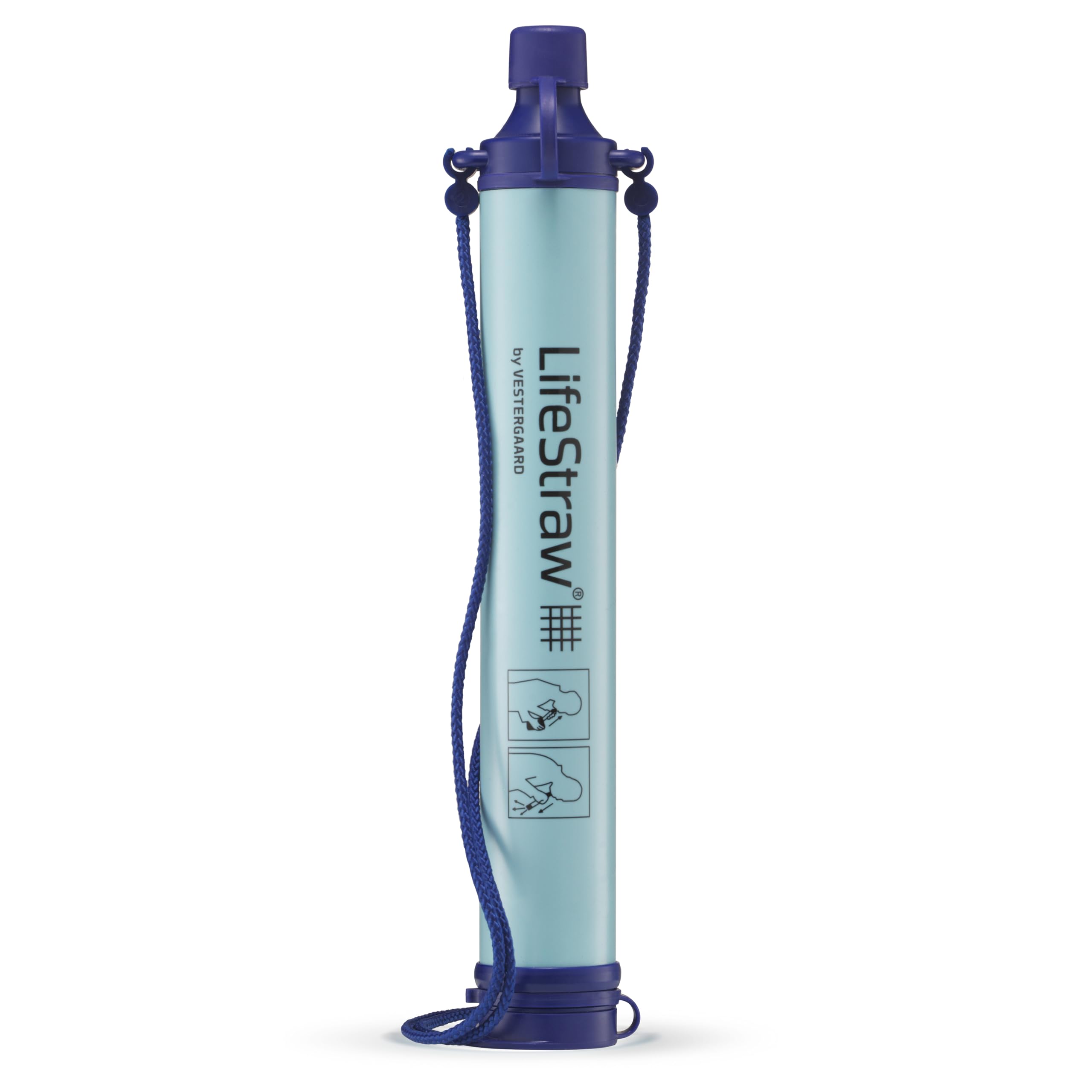 Filtro de água pessoal LifeStraw em formato de canudo