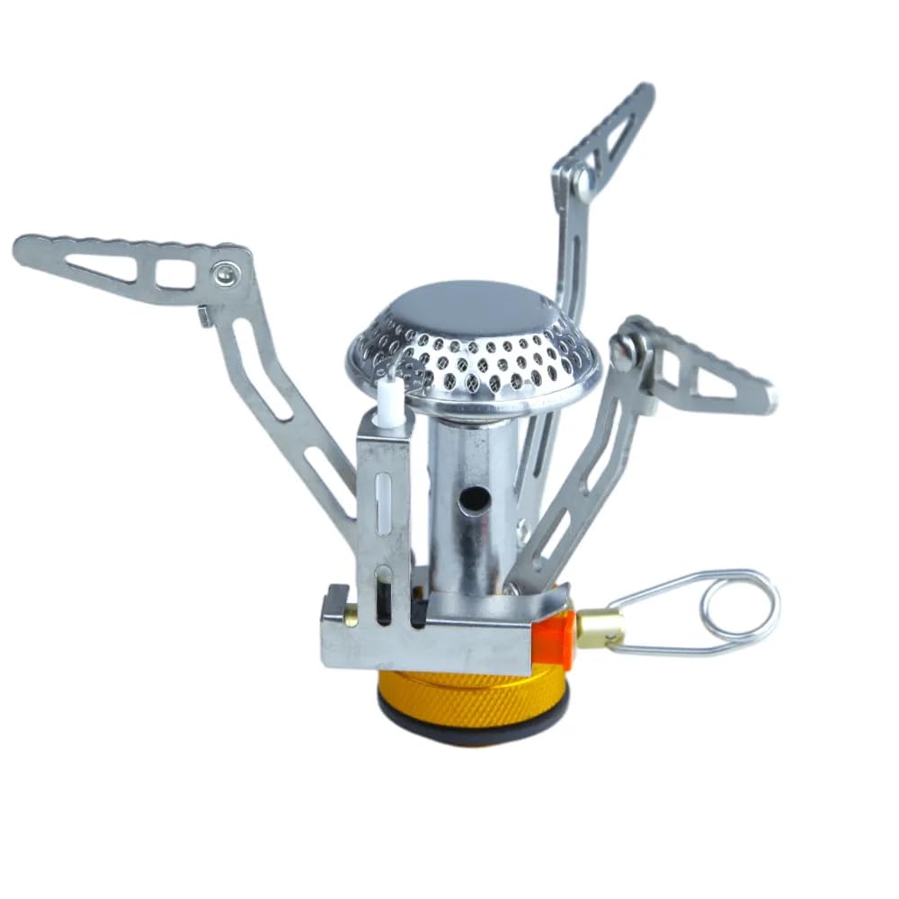 Mini fogareiro compacto Guepardo em aço inoxidável com braços dobráveis