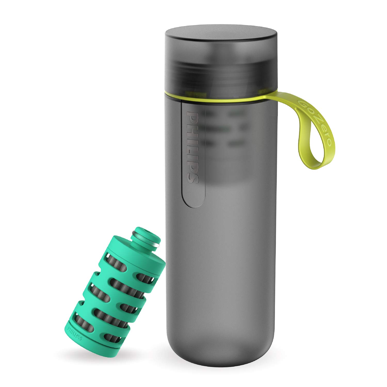 Garrafa squeeze Philips GoZero Adventure com filtro de água