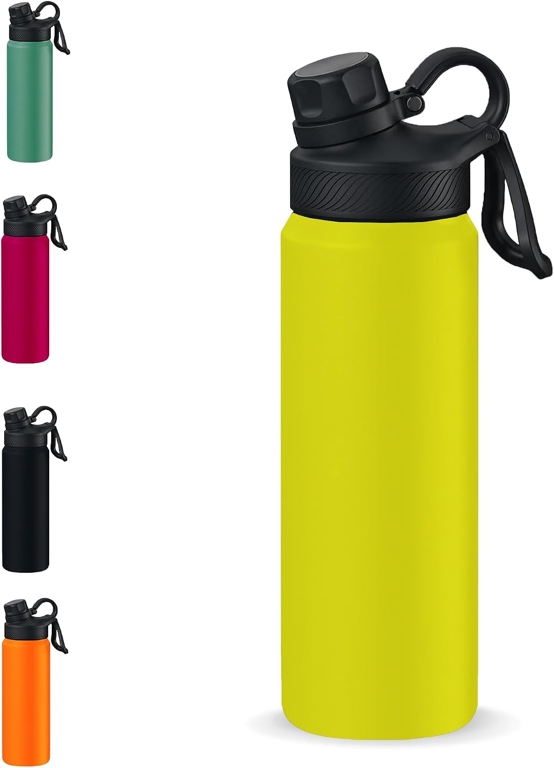 Garrafa térmica de 800 ml na cor amarelo siciliano