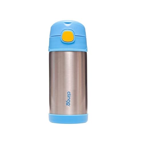 Garrafa térmica infantil Clingo de 310 ml na cor azul