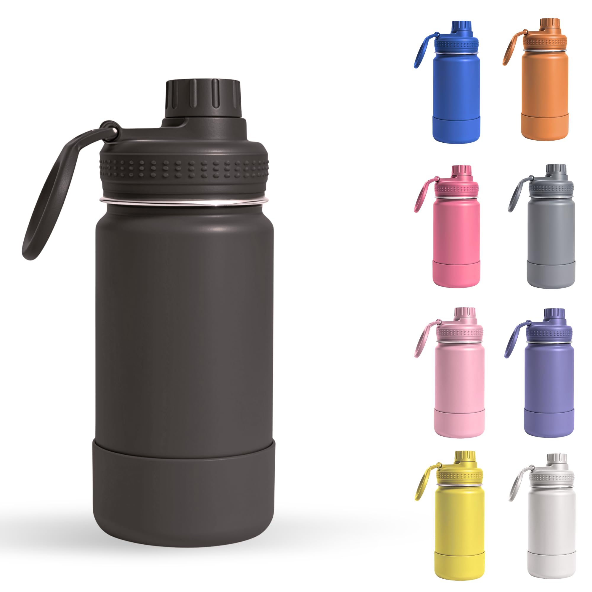 Garrafa térmica infantil de 350 ml com base de silicone antiderrapante