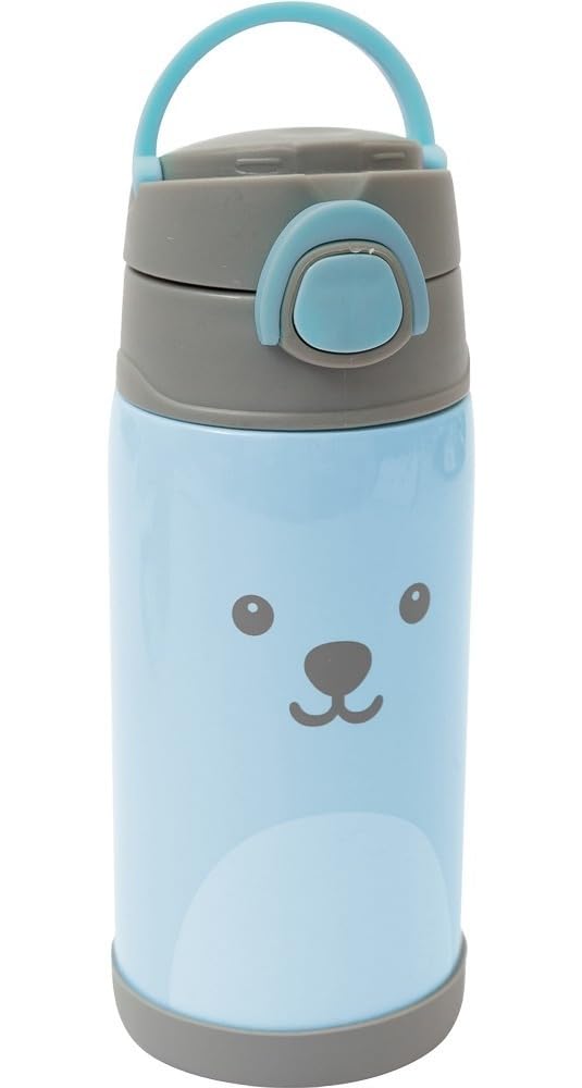 Garrafa térmica infantil BUBA Gumy de 400 ml com alça de tecido