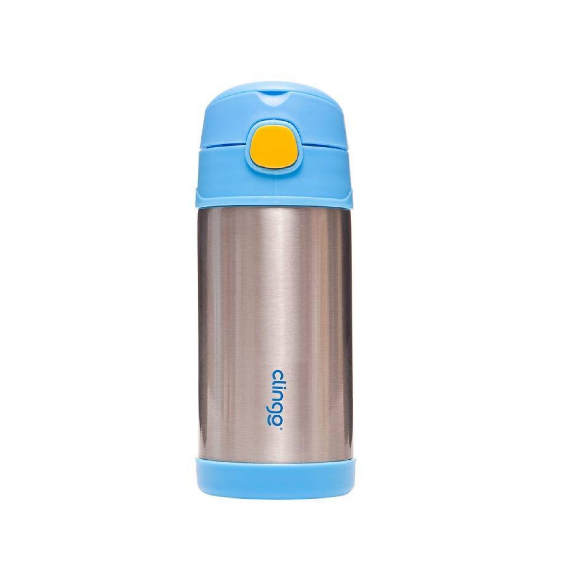 Garrafa térmica infantil Clingo de 310 ml azul antivazamento