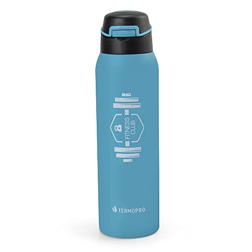 Garrafa térmica Termopro Sport Fitness de 500 ml na cor azul