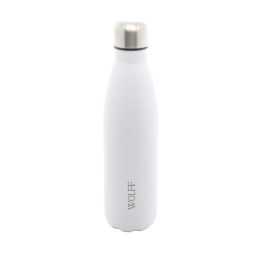 Garrafa térmica Wolff Ice de 500 ml na cor branca