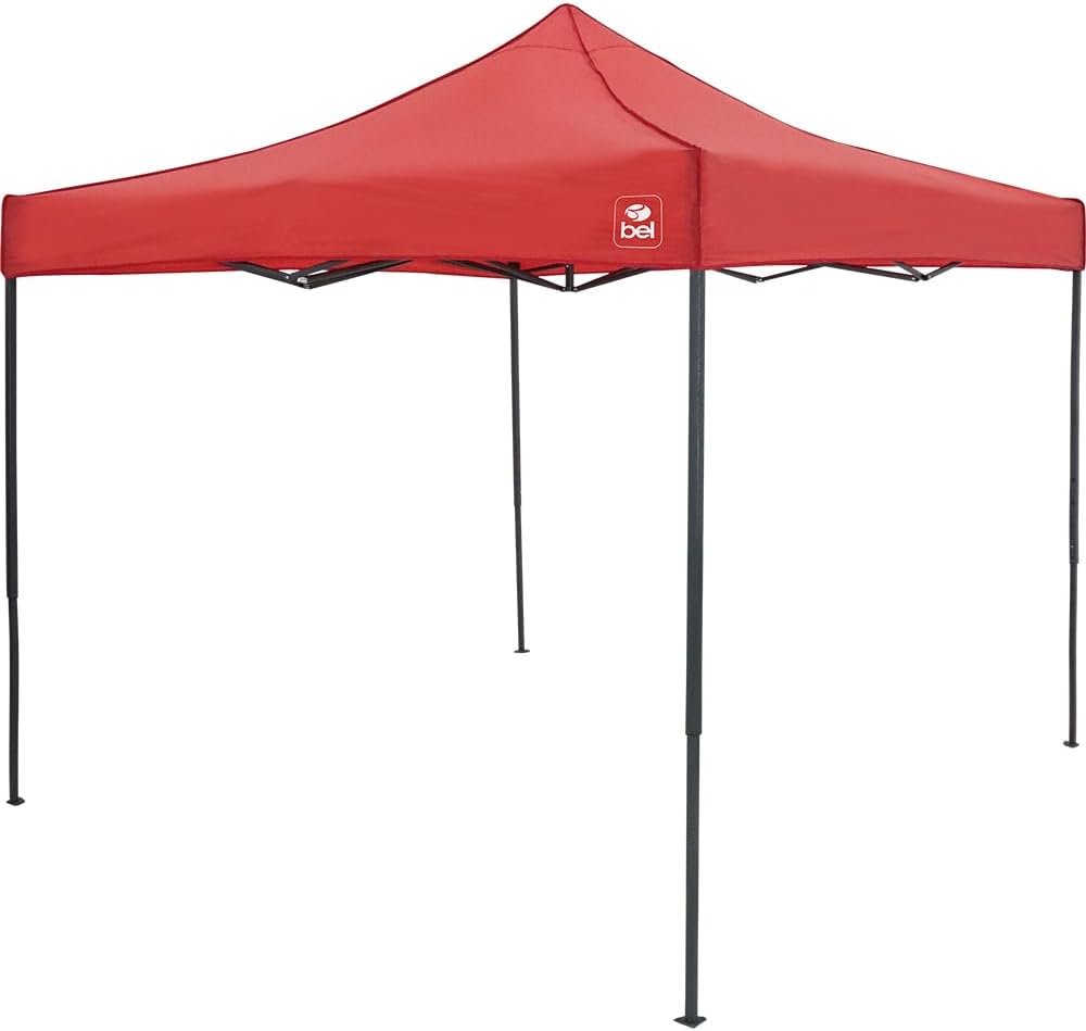 Tenda gazebo Bel dobrável Pagoda 3x3 metros vermelha