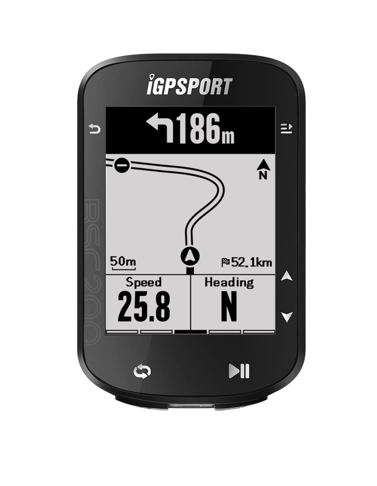 Ciclocomputador GPS iGPSPORT BSC200 com tela de alto contraste