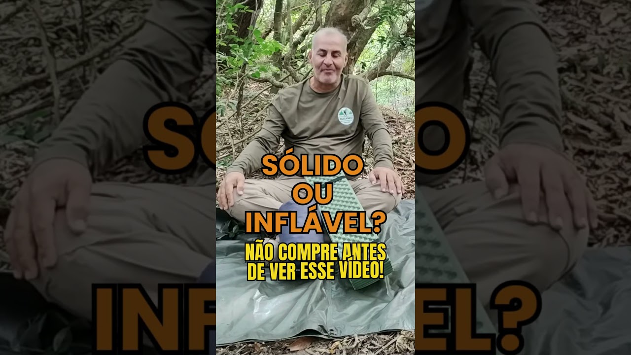 Vídeo explicando como escolher um isolante térmico para camping