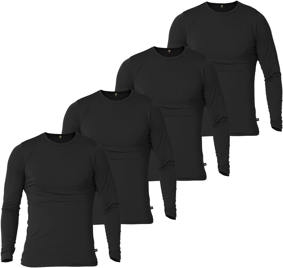 Kit com quatro camisas de manga longa com proteção UV 50 e tecido gelado