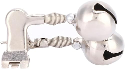 Kit de cinco alarmes de vara de pesca com guizo duplo e acabamento inox