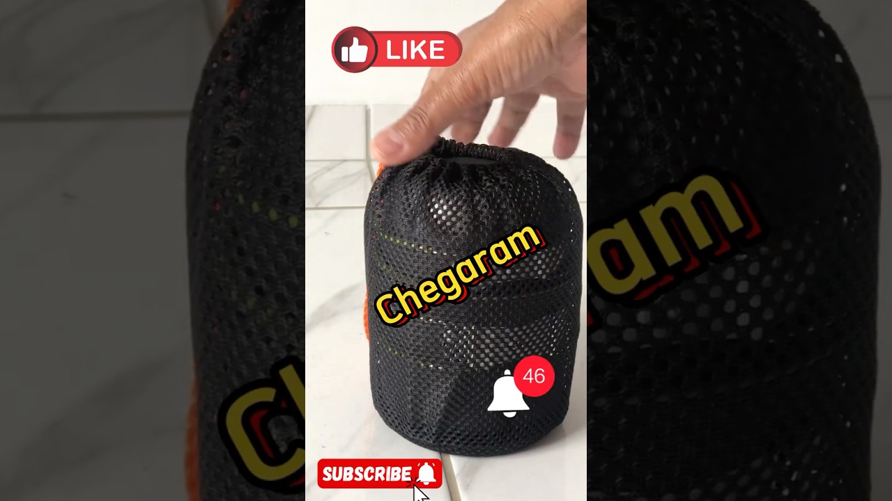 Vídeo de kit de panelas para camping em viagem de bicicleta