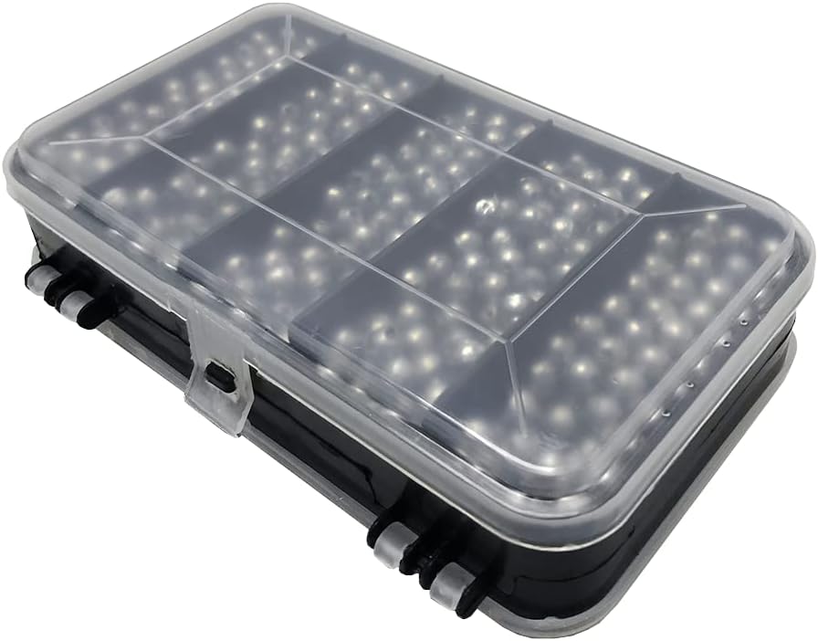 Estojo Arqplast com 100 chumbadas para pesca