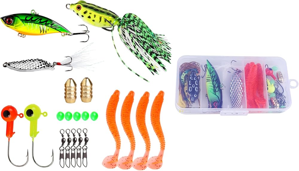 Kit de iscas artificiais Sougayilang para água doce e salgada