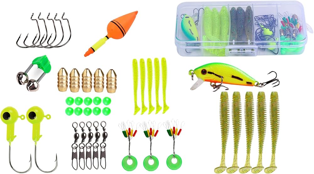Kit misturado de iscas artificiais Sougayilang com 45 peças