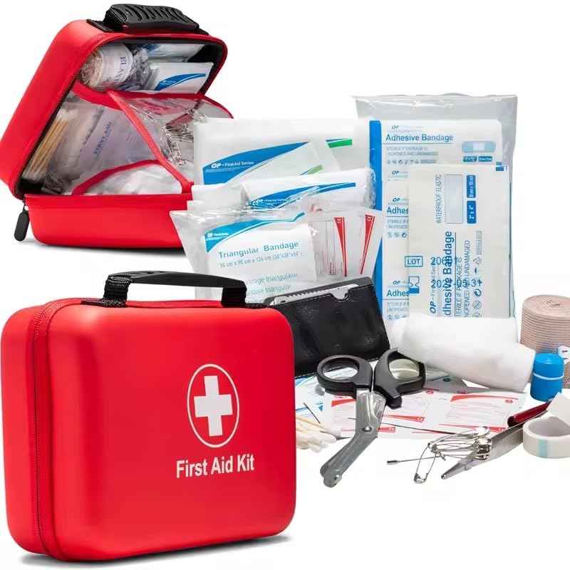 Kit de primeiros socorros portátil para viagens e camping leve