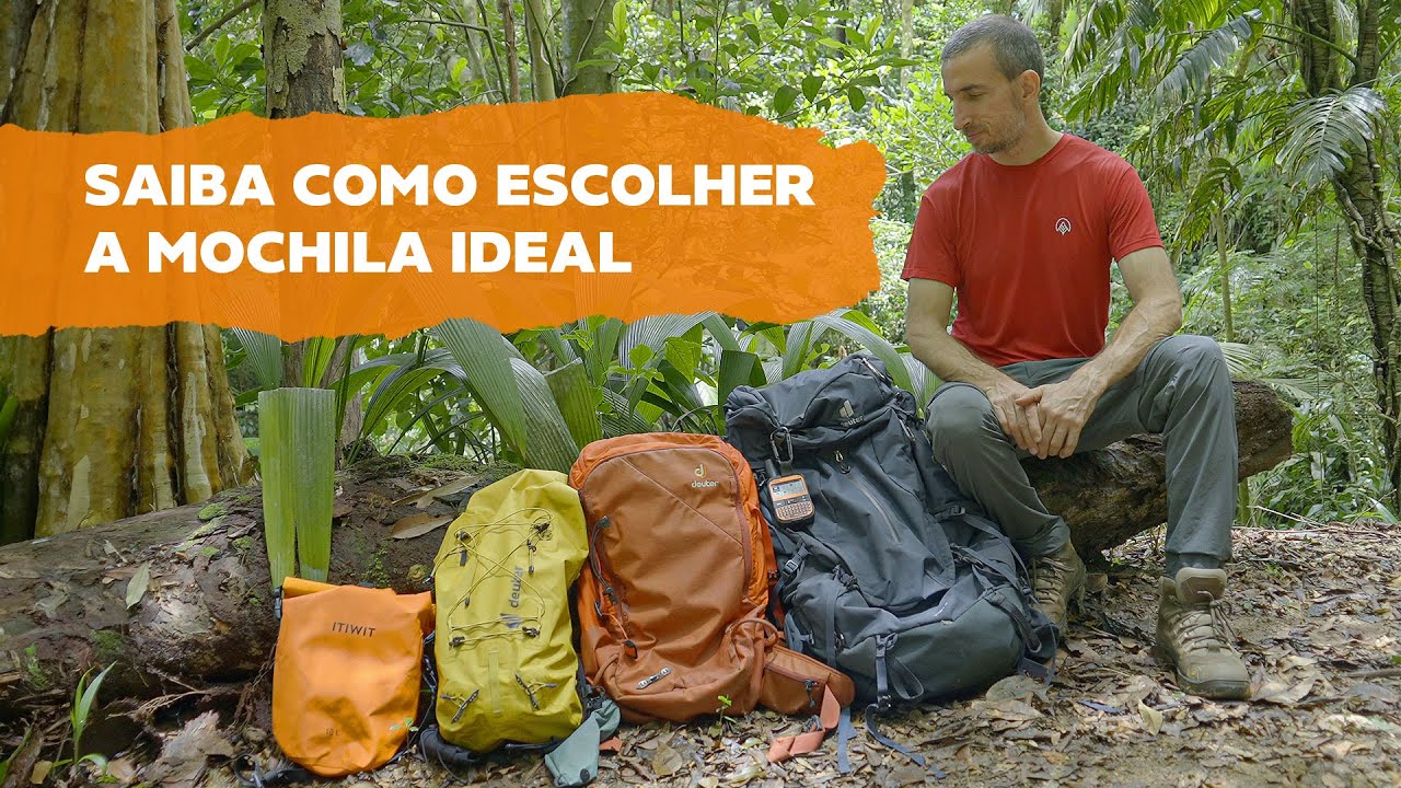 Mochila cargueira para trilhas longas com barrigueira, bolsos e fitas de ajuste
