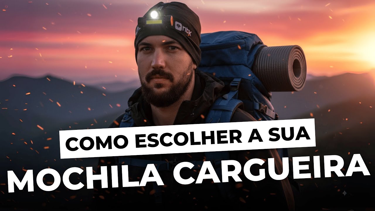 Mochila organizada para uma trilha de um dia na natureza