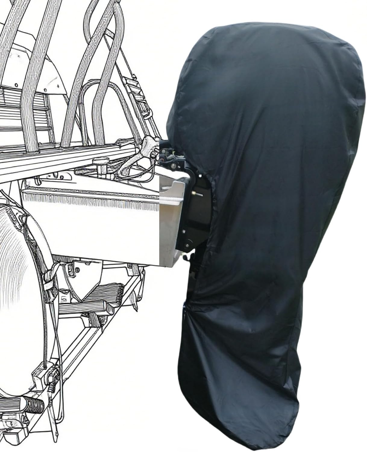 Capa SeaSierra para motor de popa de 30 a 60 HP
