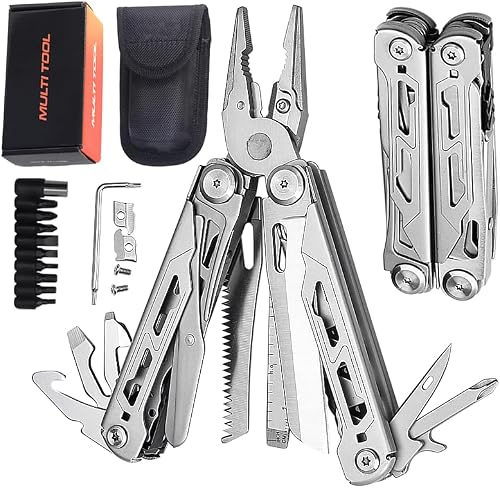 Multitool Hezaru 28 em 1 com alicate e aço inoxidável
