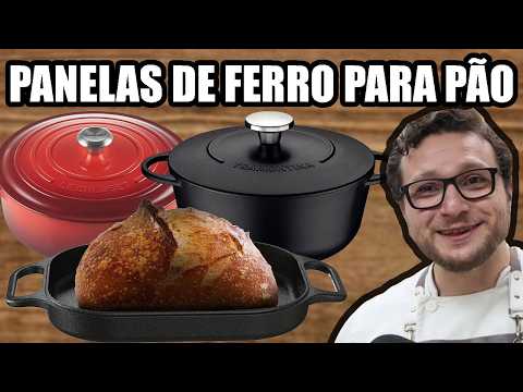 Comparação de panelas de ferro fundido e fornos holandeses