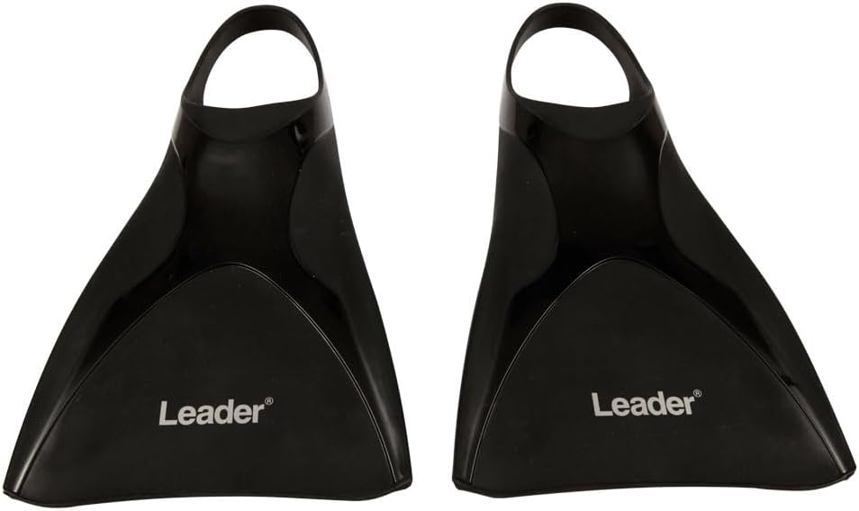 Nadadeira de natação Leader em silicone azul