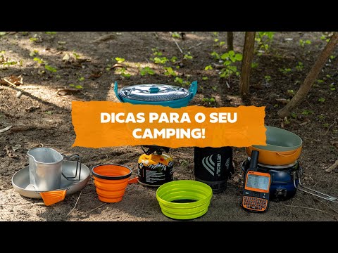 Vídeo sobre utensílios de cozinha para camping