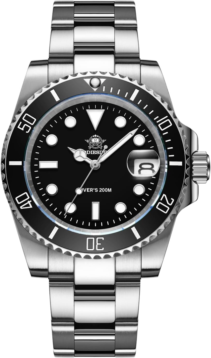 Relógio de mergulho ADDIESDIVE de 41 mm com lume BGW9