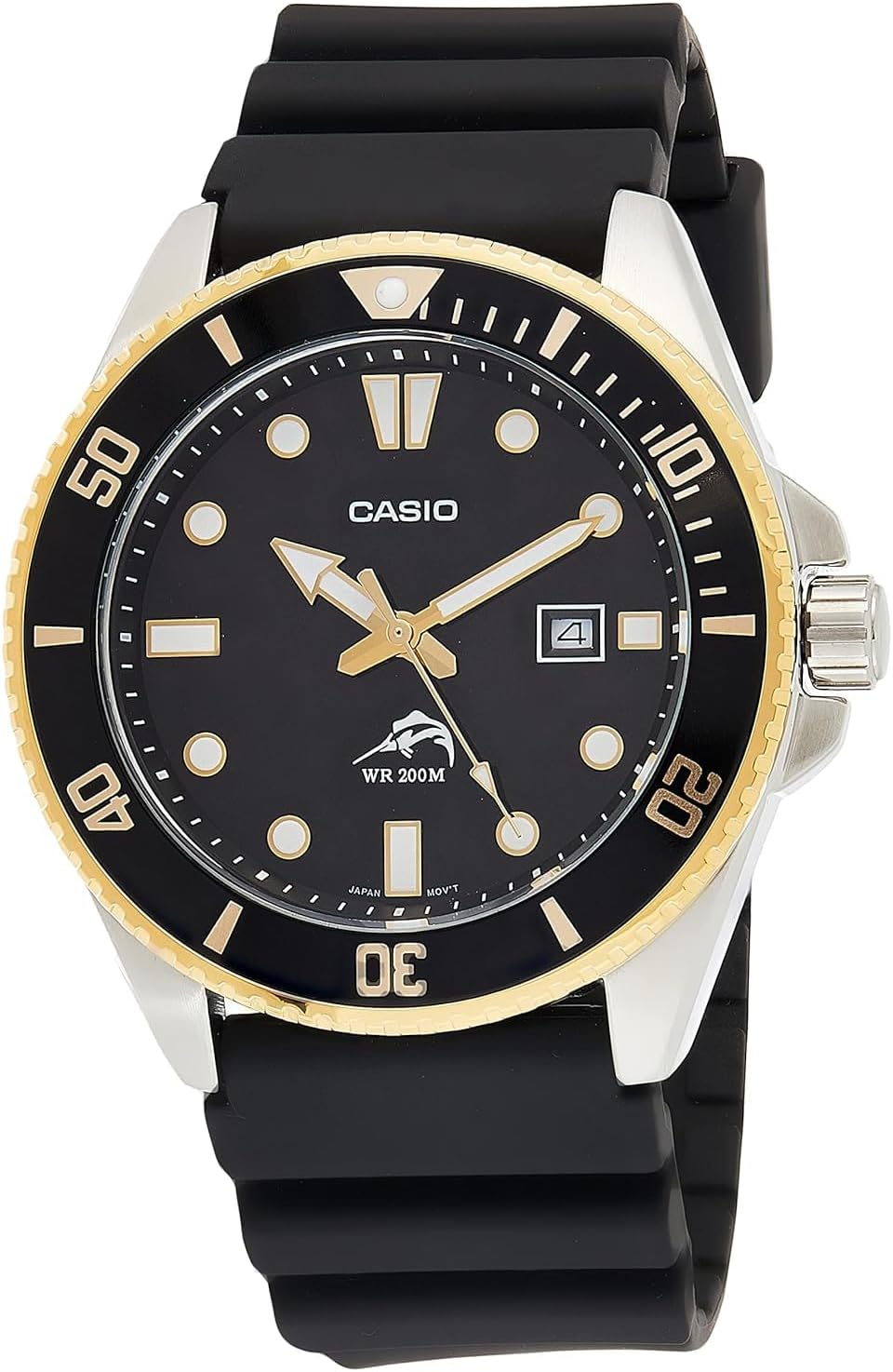 Relógio de mergulho Casio MDV106 Duro com bezel e 200 m