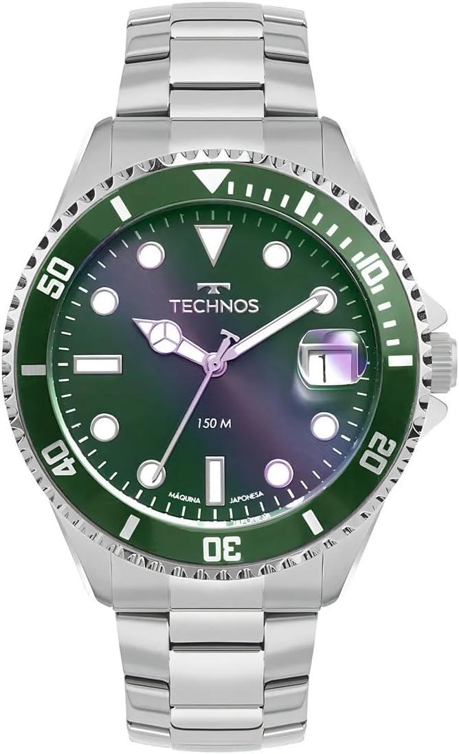 Relógio Technos Acqua com 200 m e pulseira de aço
