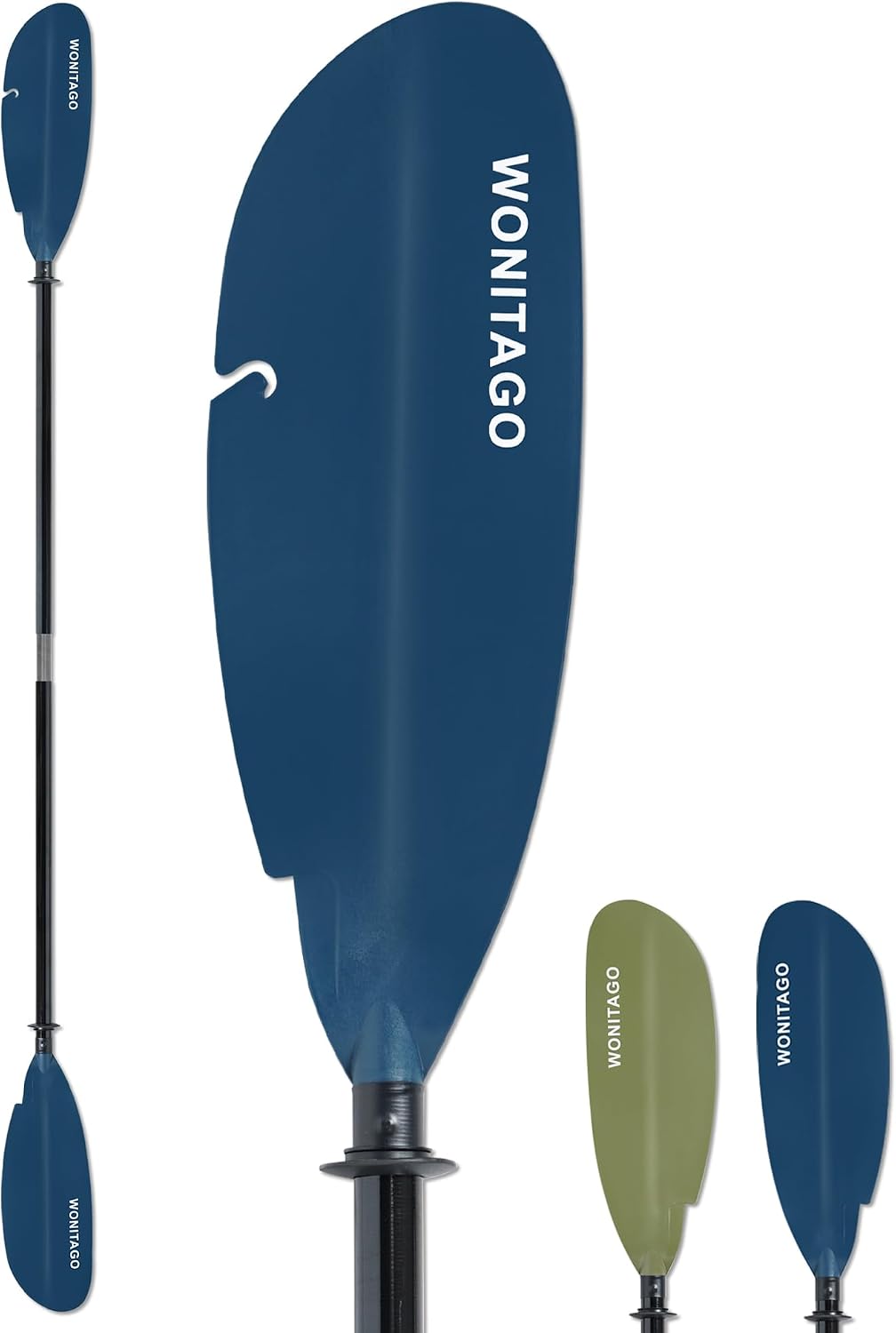 Remo WONITAGO Angler para caiaque de pesca com gancho para iscas