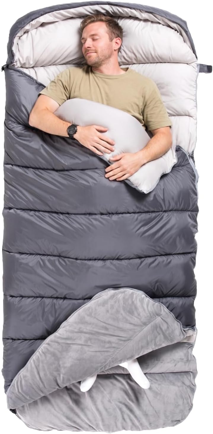 Saco de dormir BISINNA GG extra grande para inverno