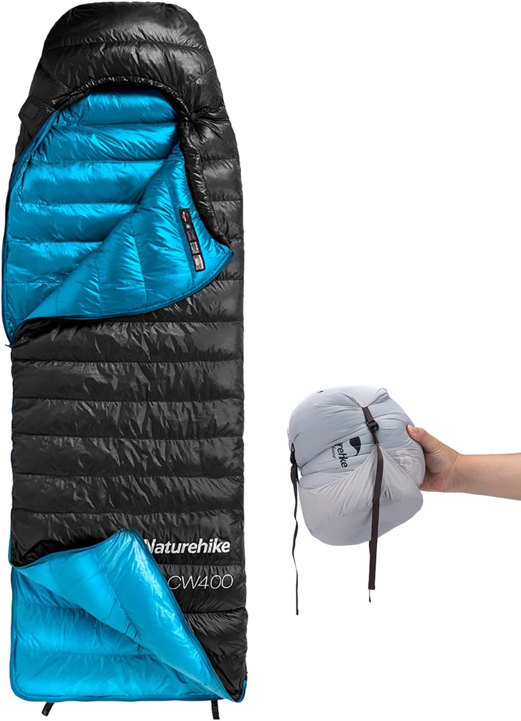 Saco de dormir Naturehike de pluma de pato 650 fill power