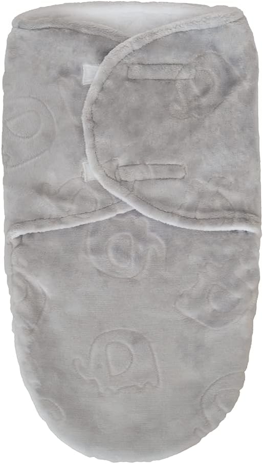 Saco de dormir bebê BUBA Super Soft cinza de malha suedine