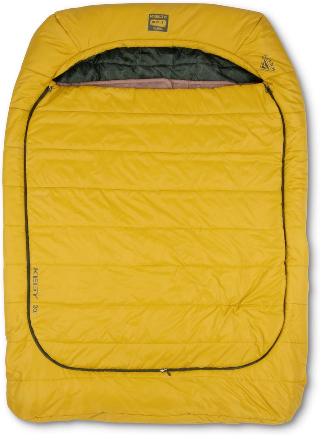 Saco de dormir de casal Kelty Tru.Comfort Doublewide com dois cobertores