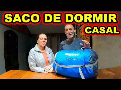 Saco de dormir de casal para camping