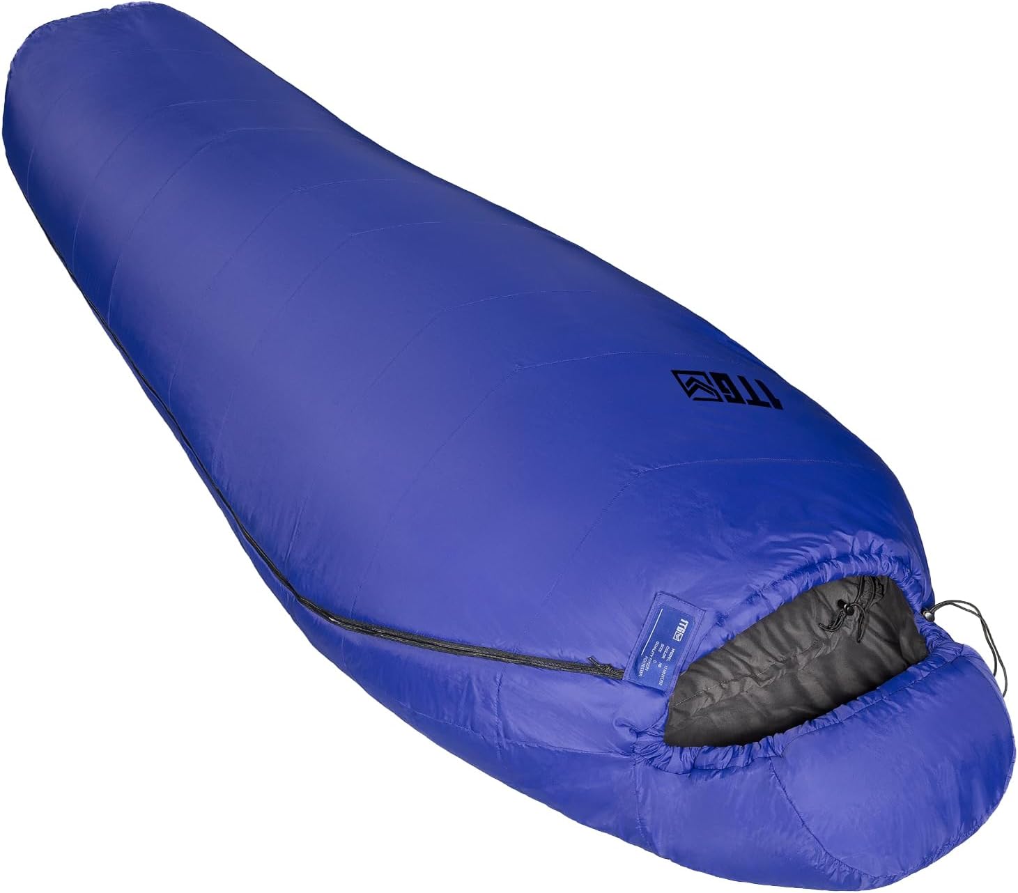 Saco de dormir múmia 1TG Tactical com capuz ajustável e gola