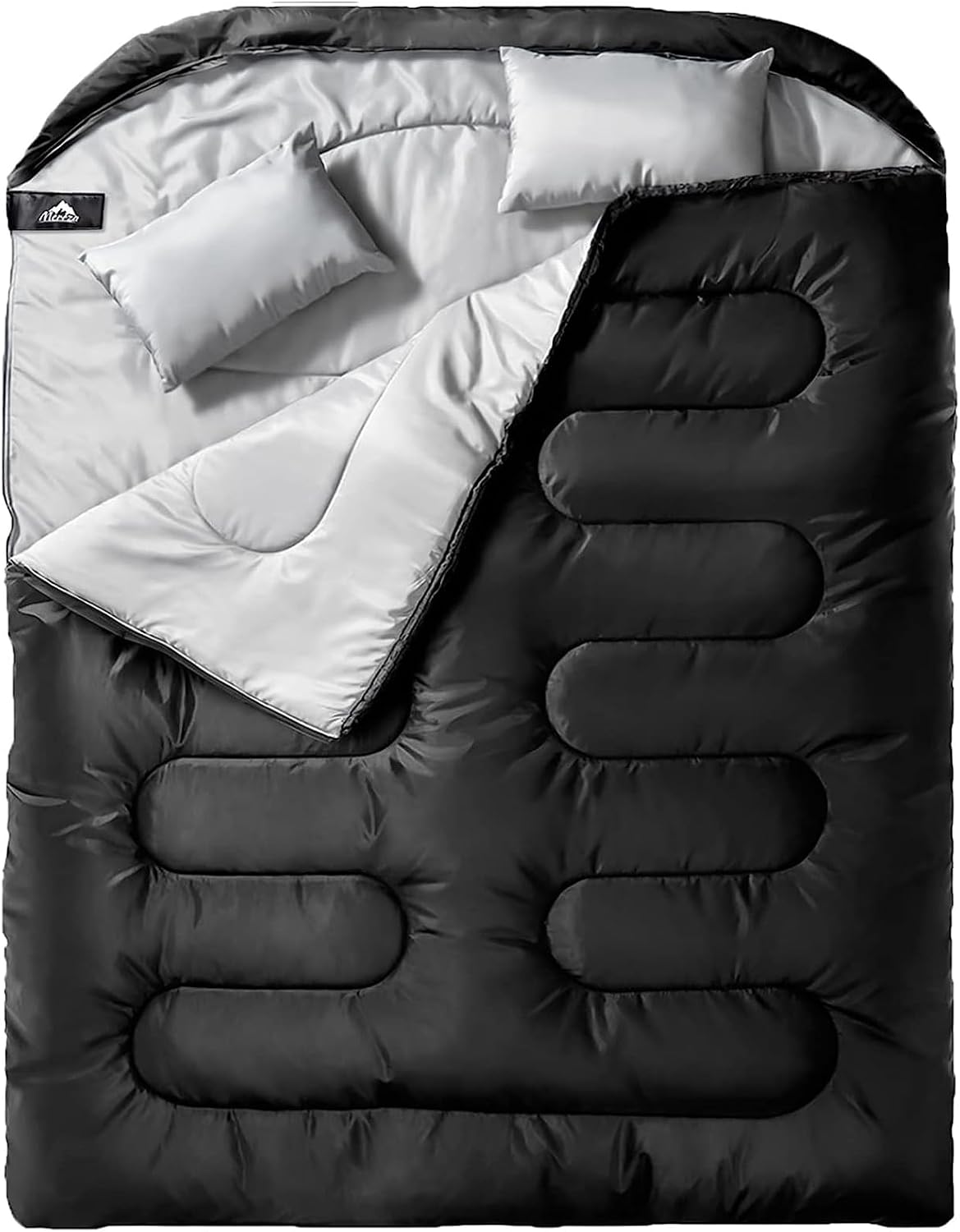Saco de dormir duplo MEREZA Queen com zíper envolvente