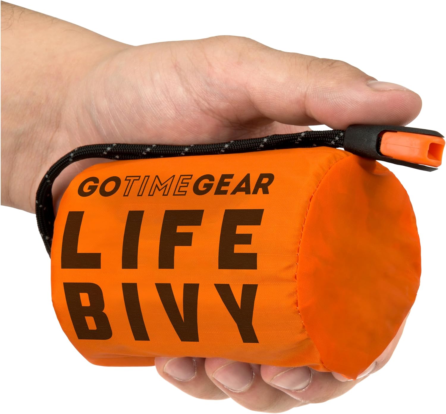 Saco de dormir de emergência Go Time Gear Life Bivy com apito e paracorde