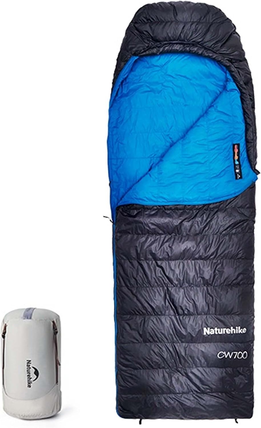 Saco de dormir Naturehike CW700 de pluma de pato 650 fill para frio