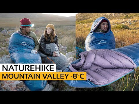 Análise de saco de dormir de pluma para frio