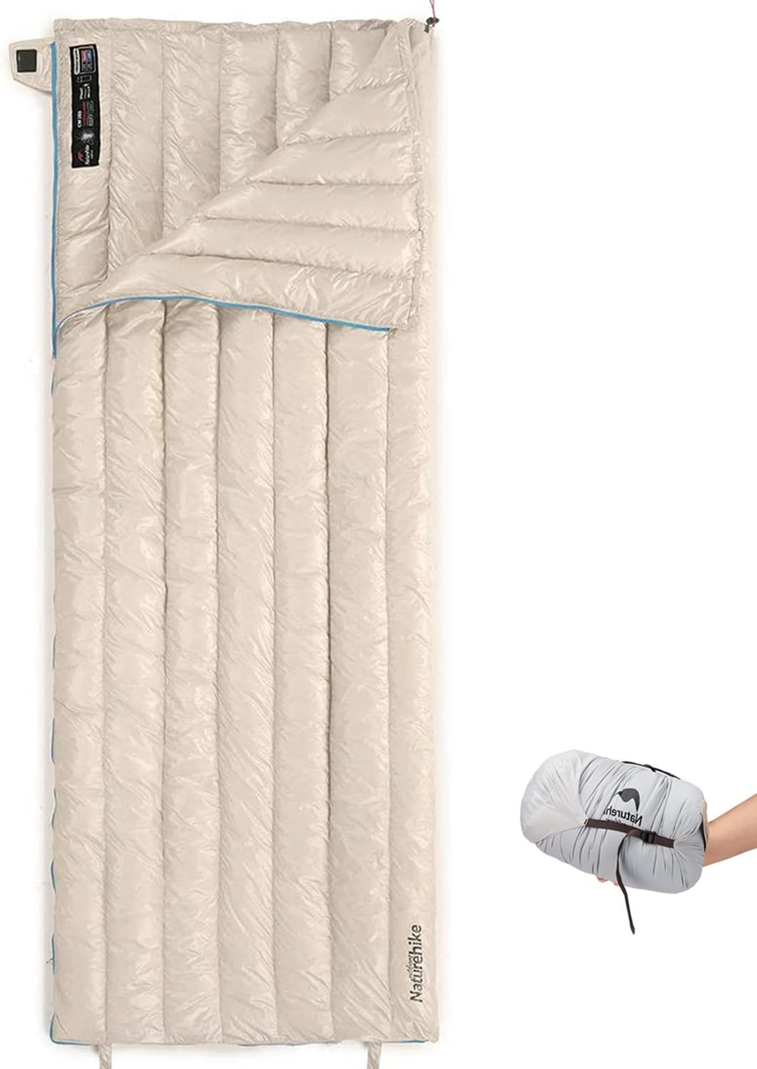 Saco de dormir Naturehike de pluma 650 fill com tratamento DWR