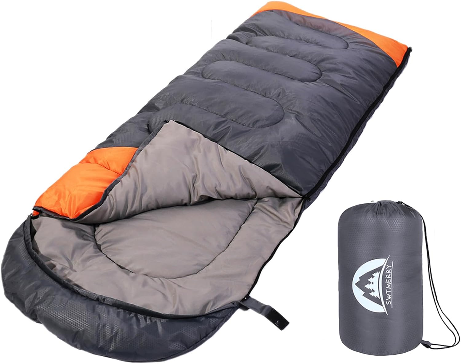 Saco de dormir SWTMERRY retangular com capa impermeável