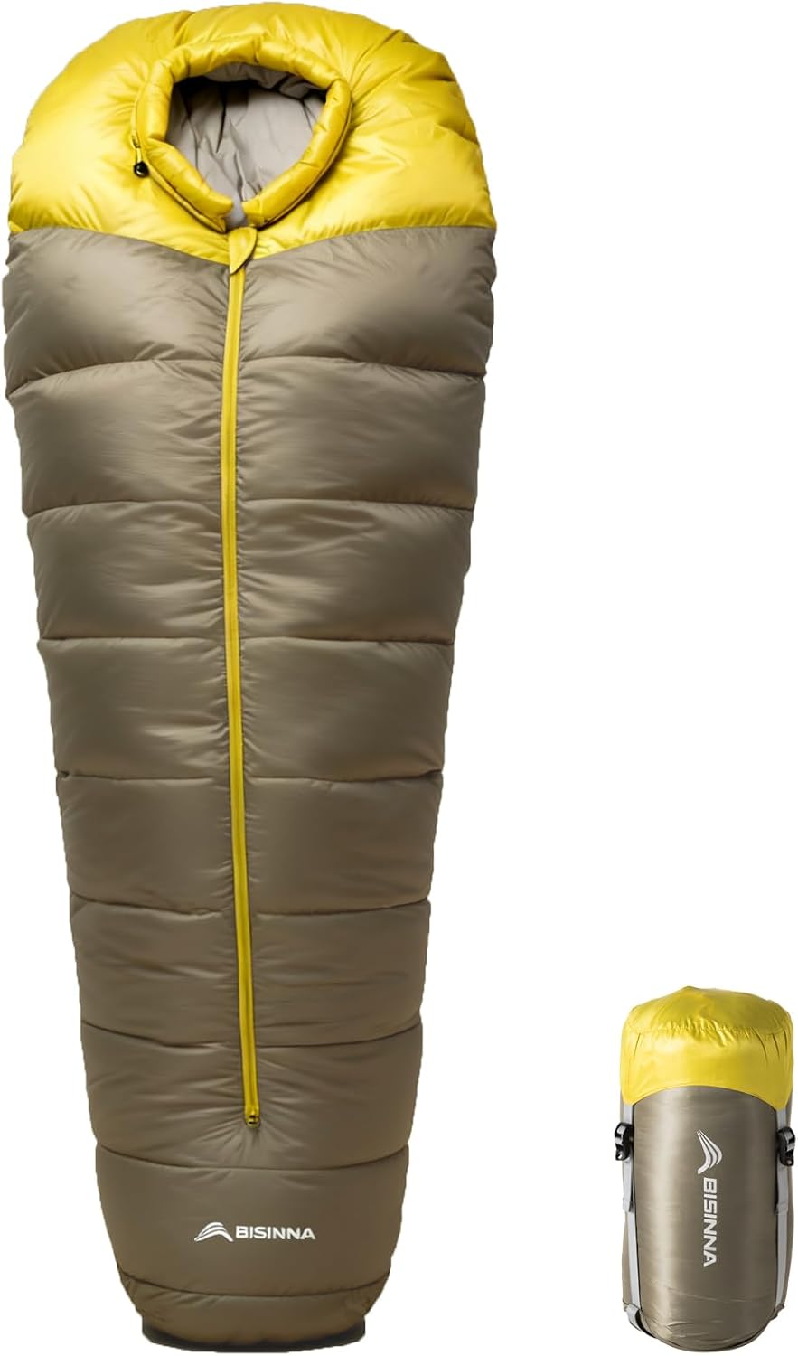Saco de dormir BISINNA de pluma de pato 650 fill power
