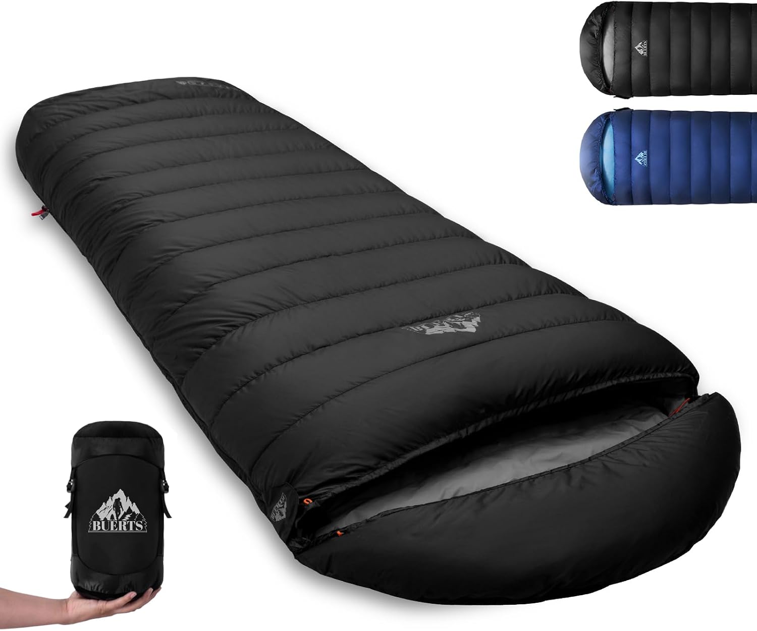Saco de dormir BUERTS de pluma 680 fill ultraleve para expedicao