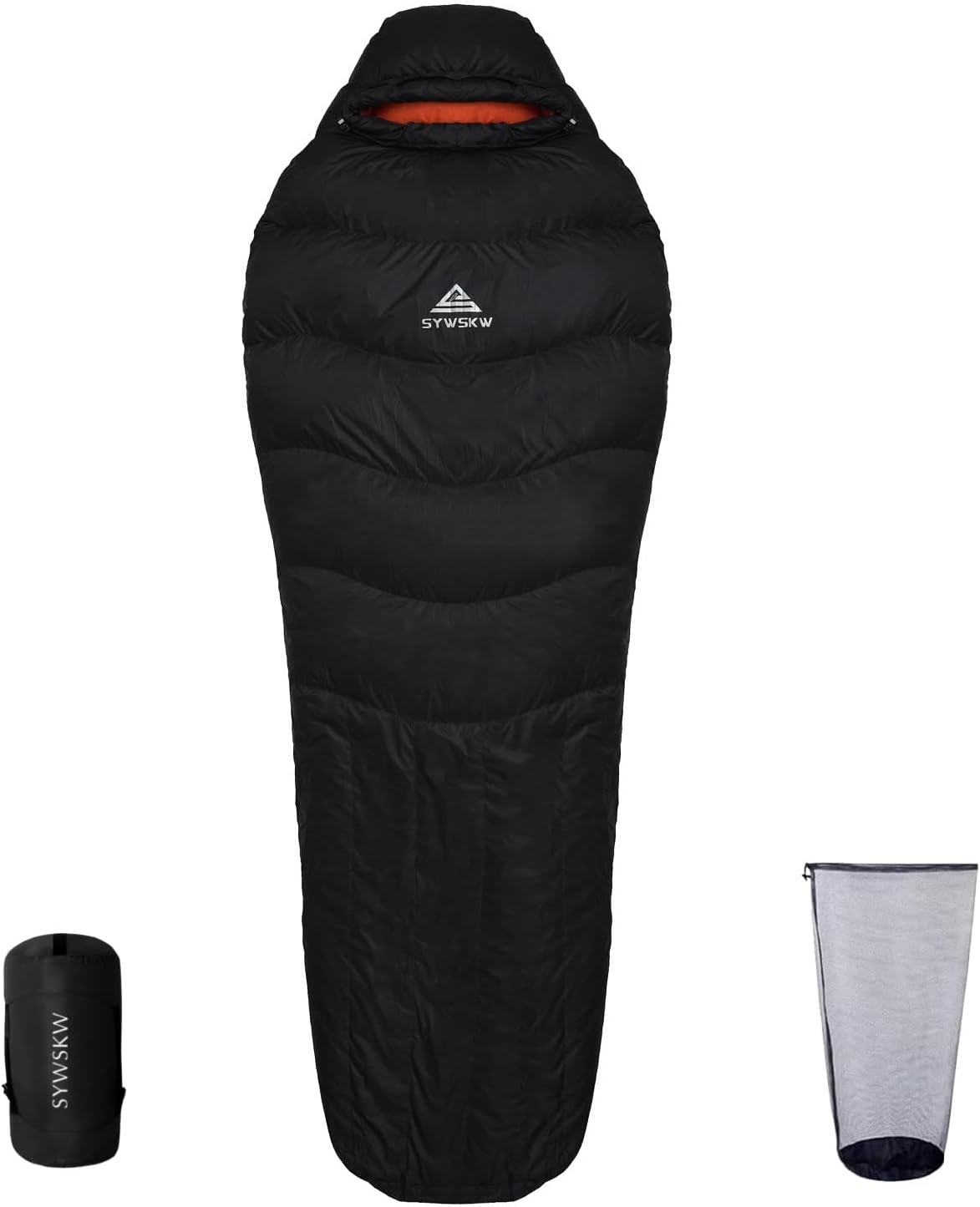 Saco de dormir SYWSKW de pluma de pato 680FP formato amplo