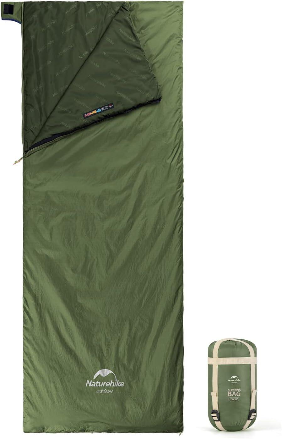 Saco de dormir Naturehike ultraleve envelope para clima quente
