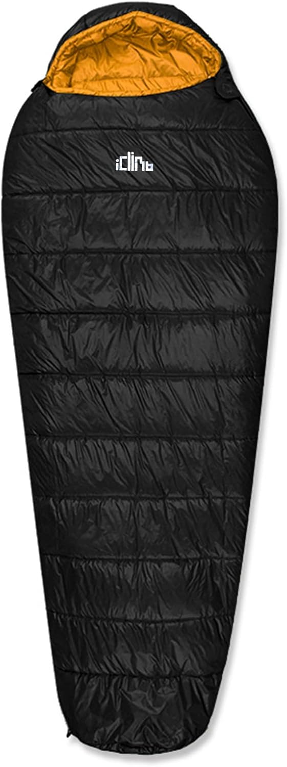 Saco de dormir iClimb tipo múmia com Thinsulate 3M e saco de compressão
