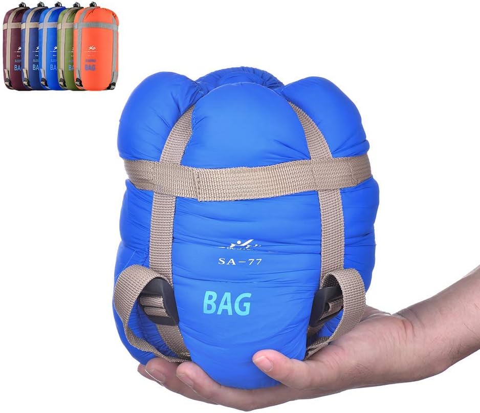 Saco de dormir para clima quente com exterior de nylon e duas pessoas