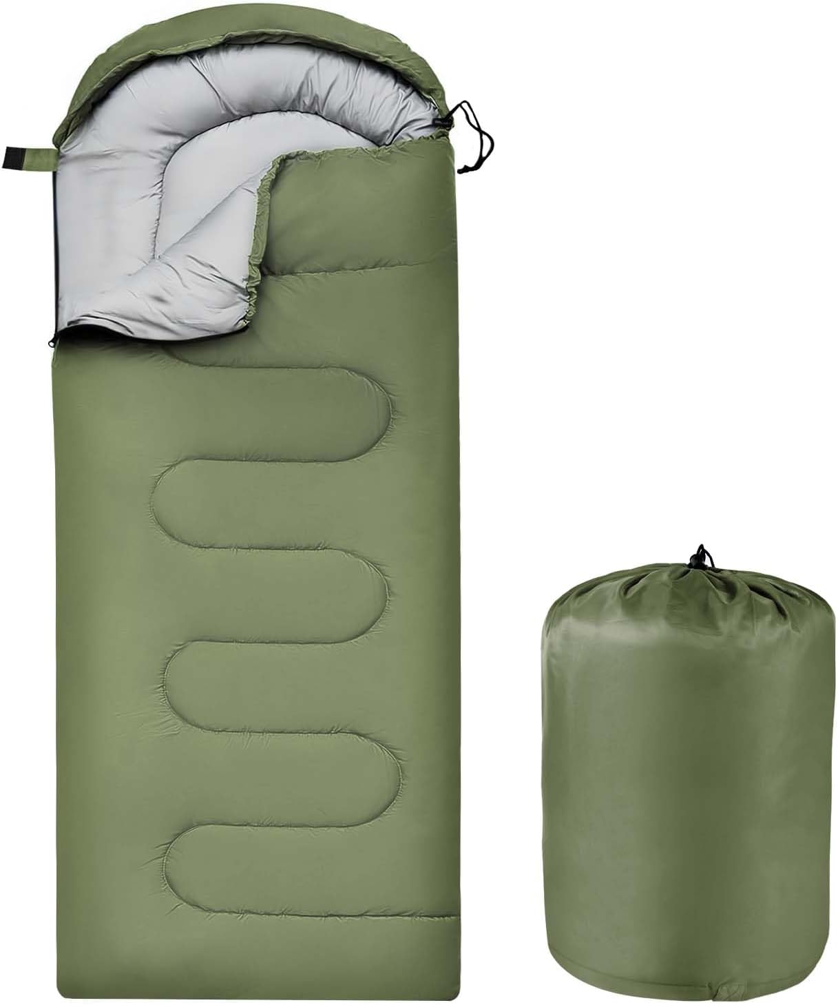 Saco de dormir OBTANIM com camada dupla à prova d'água para clima úmido